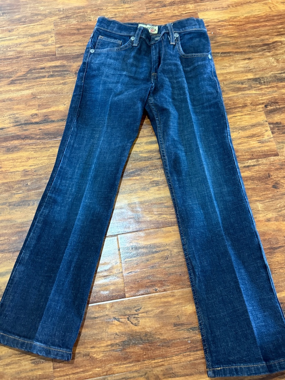 Boys Wrangler Jeans in Dark Navy with Contrast Stitching